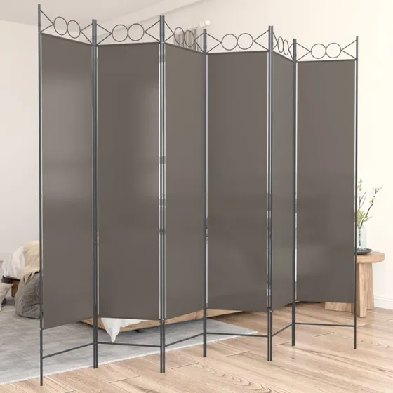 vidaXL 5-panels rumdeler 240x220 cm antracitgrå