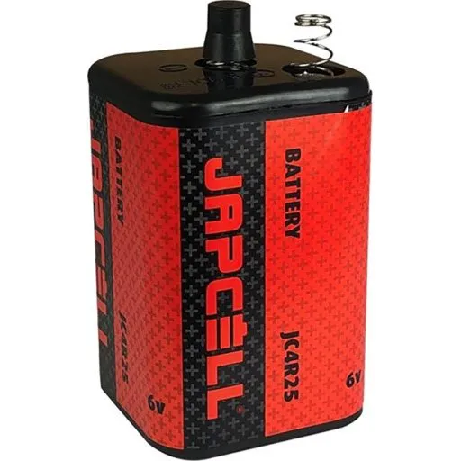 Japcell 4R25 6V Batteri med Fjeder, 1 stk.