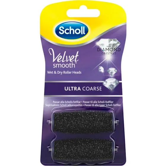 Scholl Velvet Smooth Refill Ultra Grov 2 stk