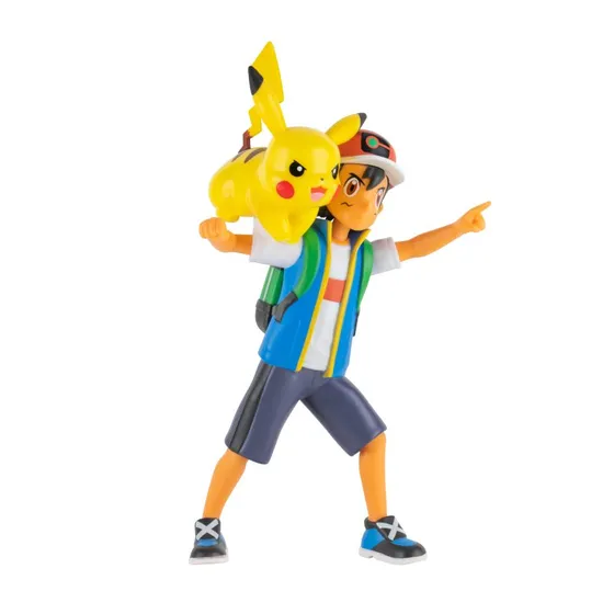 Pokémon Battle Feature Figur: Ash & Pikachu