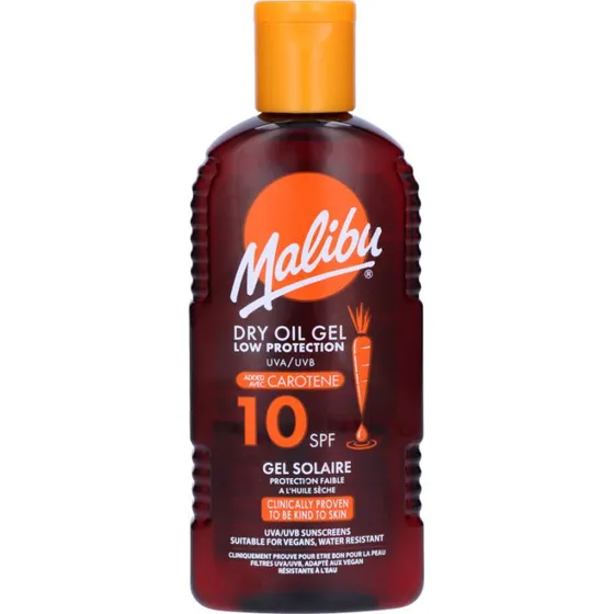 Malibu Dry Oil Gel Carotene SPF10 200 ml