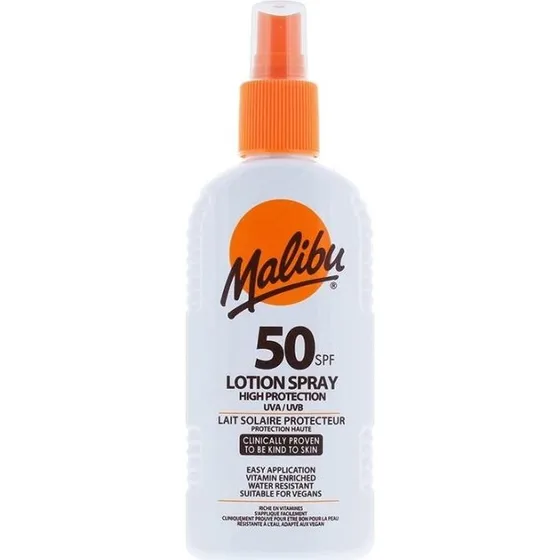 Malibu Lotion Spray SPF50 200ml - Vandtæt Solbrunhed