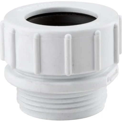 Wavin HepVo Kobling Ø40 mm x 1 1/2" Hvid