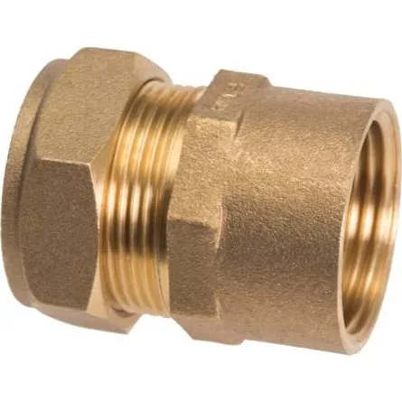 Conex Komp. Overgang Lige 22 mm x 3/4" M Cu