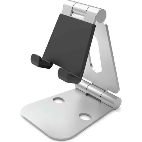 Desire2 Stander - Sølv, Dobbelt-leddet Tablet- og Mobilstander