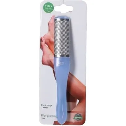 Vitry Fodfil rustfri stål med plastikhåndtag