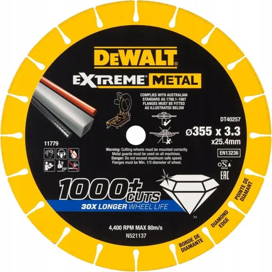 DeWalt DT40257-QZ Diamantskæreskive 355mm