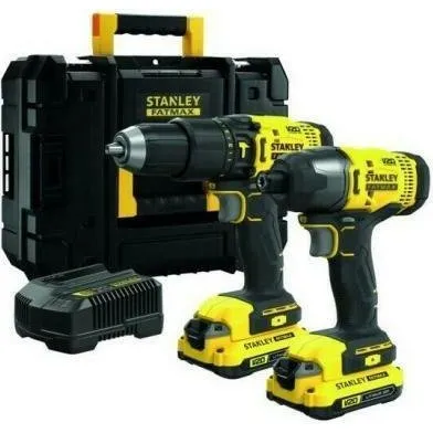 Stanley FatMax 18 V Bore-/Skruemaskine Sæt med 2x2,0 Ah