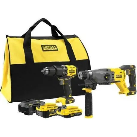 Stanley V20 SFMCK216MDS - Bore-/skruemaskine sæt med 4,0 Ah og 2,0 Ah batteri
