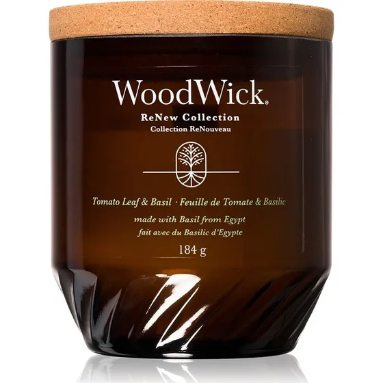Woodwick ReNew Tomatblad & Basilikum, 184 g
