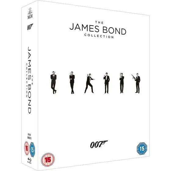 James Bond: Collection (24 Blu-ray) med nordiske undertekster