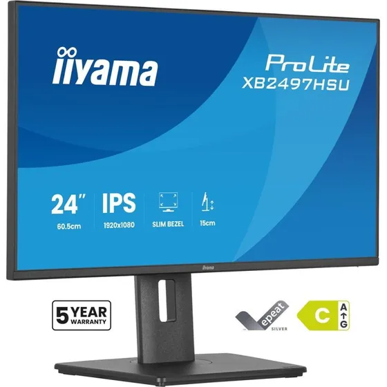 iiyama ProLite XB2497HSU-B1 23,8" Full HD IPS-skærm, sort
