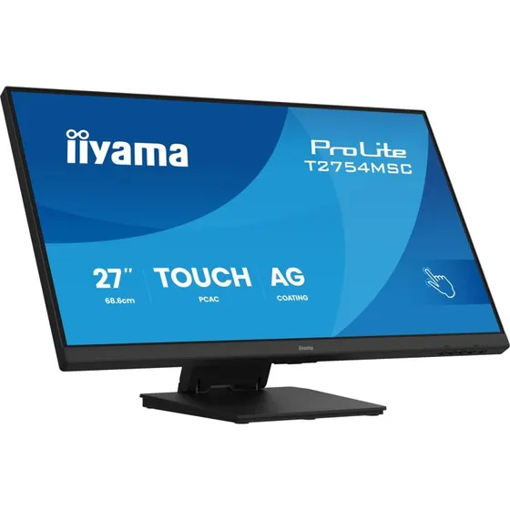 iiyama ProLite T2754MSC-B2AG 27" IPS Touchskærm, 10 touchpunkter, sort