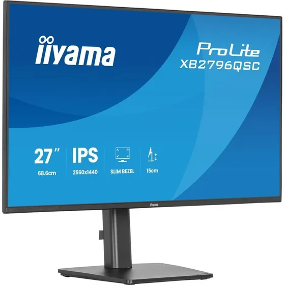 iiyama ProLite XB2796QSC-B1 27" QHD IPS-skærm, sort