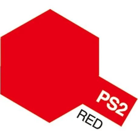Tamiya PS-2 Rød Polycarbonat Spraymaling 100ml