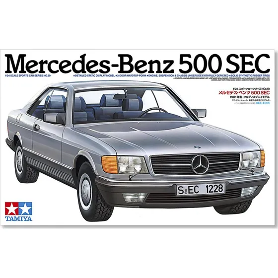 Tamiya Mercedes-Benz 500 SEC Modelbil Byggesæt 1:24