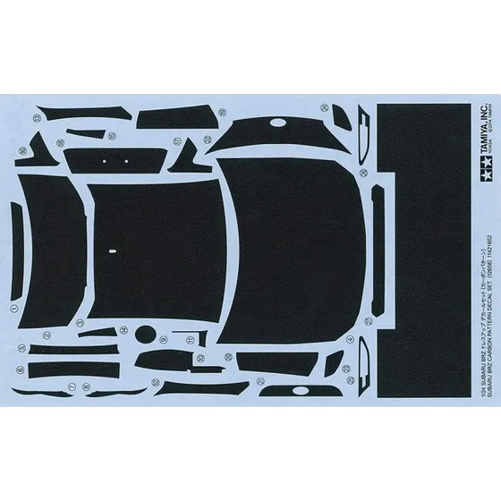 Tamiya 1:24 Subaru BRZ Carbon Decal – Tilbehør