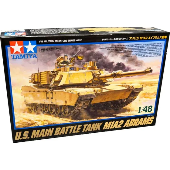Tamiya M1A2 Abrams 1:48 Modelkampvogn