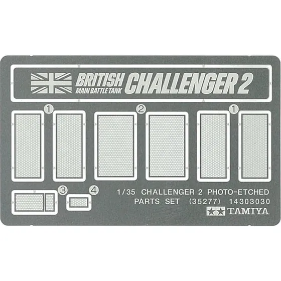 Tamiya 1:35 Challenger II Fotoæts Metaltilbehør 35277