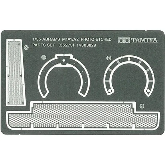 Tamiya 35273 M1A1/A2 Abrams Photo-Etched Metal Parts 1:35