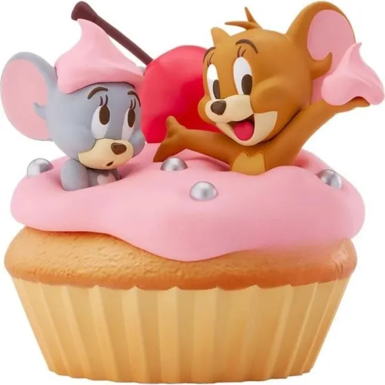 Banpresto Tom & Jerry Big Soft Vinyl Jerry & Tuffy Cupcake Figur (11cm)