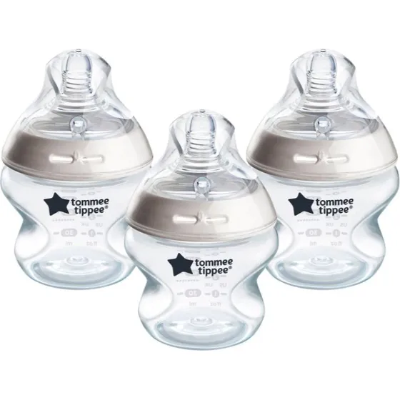 Tommee Tippee Closer To Nature Anti-Kolik Flaske 150ml, 3 stk, Hvid/Grøn/Kobber