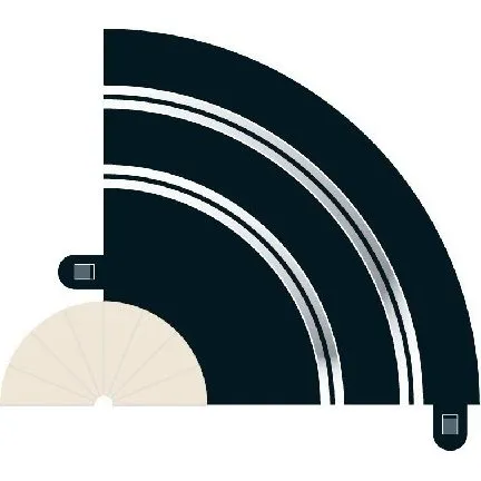 Scalextric Rad 1 Hairpin Curve 90° (2 stk)