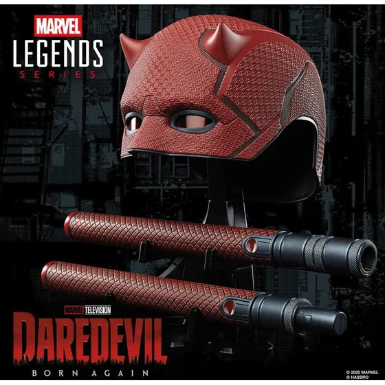 Hasbro Marvel Legends Daredevil 1:1 Maske med Billy Club