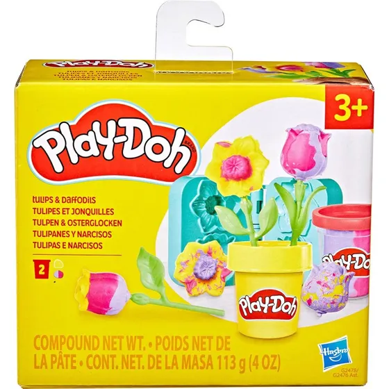 Play-Doh Tulipaner og Påskeliljer Modellervoks Legesæt