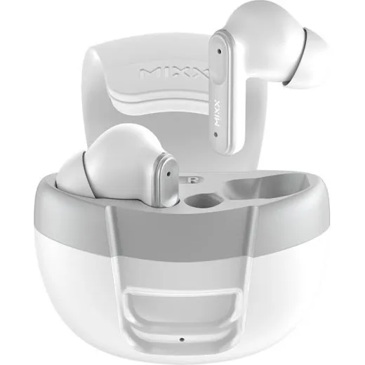 Mixx Solo 3 TWS Høretelefoner In-Ear Hvid, 18 Timer Spilletid