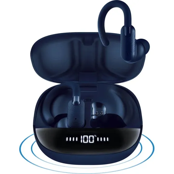 Mixx Headphone Sports Charge 2 In-Ear Trådløse, Sort/Blå, 7 timer