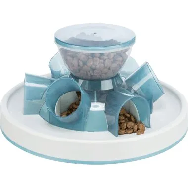 Trixie Aktivitetstunnel og fodringsstation til katte 14 cm/Ø28 cm