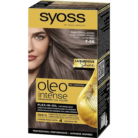 Syoss Intens Farvende Olie 7-56 Askblond Lavendel 50 ml