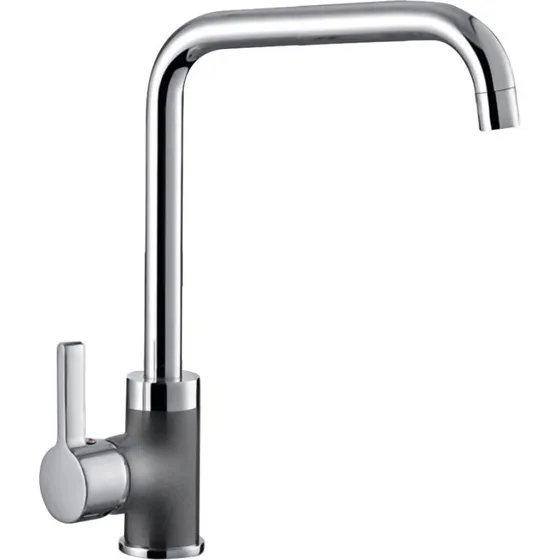 Pyramis Silvio Duo Køkkenarmatur - Granitgrå/Krom, H310mm