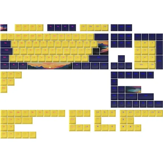 Dark Project Keycaps Sunset - 104-tast