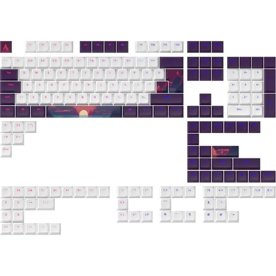 Dark Project Keycaps Sunrise - 177 PBT-taster