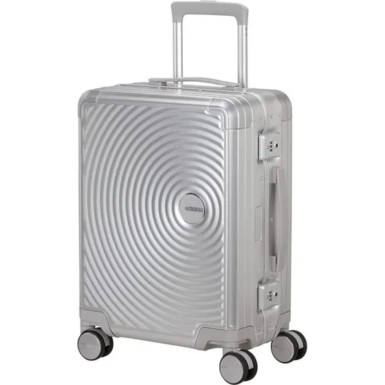 American Tourister Soundbox Aluminium Kuffert 55 cm Sølv