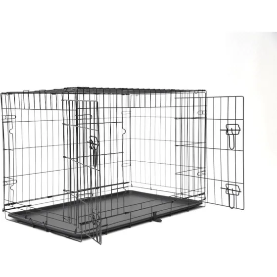 Nordic Paws Wire Cage Sort S 63 x 44 x 50 cm