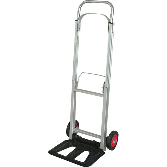 Sølv sammenklappelig magasinvogn 80 kg, 35,5 x 24 cm