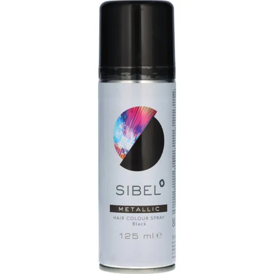 Sibel Metallic Hair Colour Spray Sort 125 ml