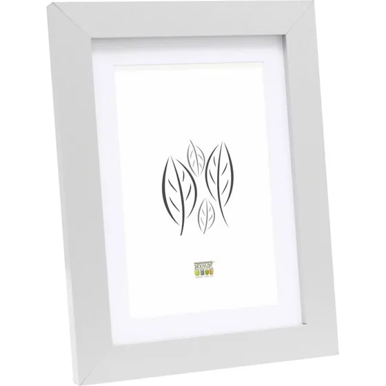Deknudt S66KD1 P1 15x20 Billedramme Silver Wood med Passepartout