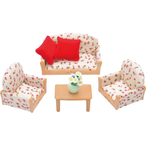 Sylvanian Families 3-delt sofasæt med blomstermønster