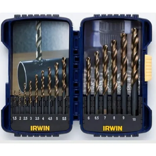 Irwin HSS Turbomax Borsæt 15 dele 1,5–10 mm