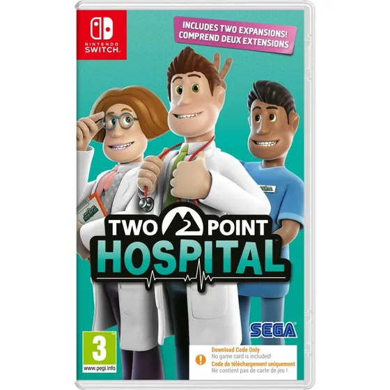 Two Point Hospital – Downloadkode til Nintendo Switch