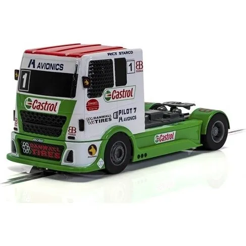 Scalextric Racing Truck - Rød, Grøn & Hvid - 1:32