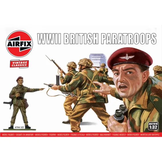 Airfix WWII British Paratroops 1:32 Vintage Classics A02701v