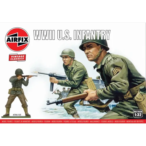 Airfix WWII U.S. Infantry 1:32 Model Figurer