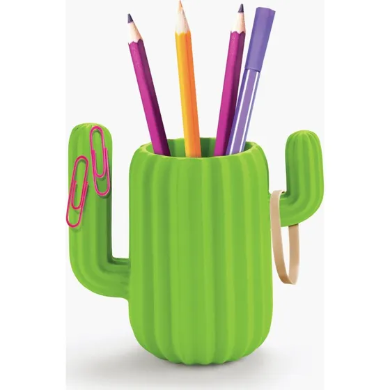 Mustard Cactus Desk Organiser - Grøn