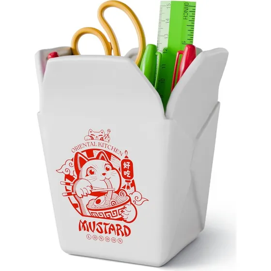 Mustard Takeaway Pen Pot - Compact