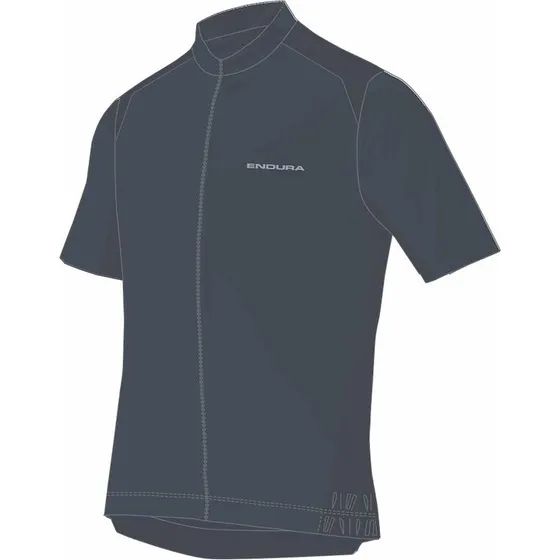Endura Loop Zipped Cykeltrøje Korte Ærmer Carbon Grey Herre